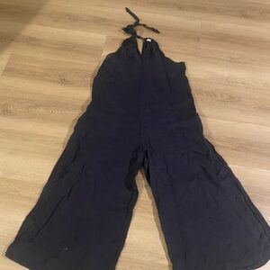 Elegant Navy Blue  Halter Neck Jumpsuit